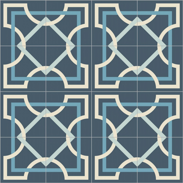 Picture of Bisazza Mosaico - Cementiles Decorations Square Tapis Marino