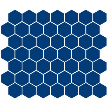 Picture of American Olean - Color Story Mosaic Hexagon Glossy Sapphire Sky