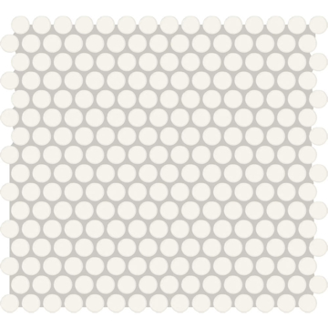 Picture of American Olean - Color Story Mosaic Penny Rounds Matte Designer White