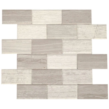 Picture of Daltile - SimplyStick Mosaix Bevel Chenille White Honed