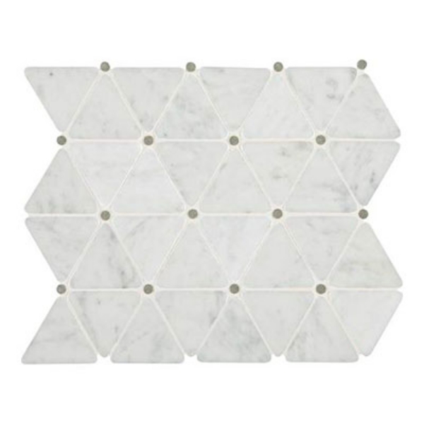 Picture of Daltile - Marble Mosaics Carrara White Triangle