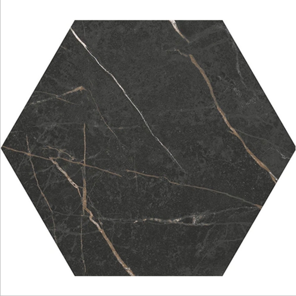 Picture of Daltile - Perpetuo 8 Hexagon Infinite Black