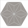 Picture of Daltile - Scrapbook Hexagon Deco Memory Grey Asanoha