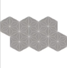 Picture of Daltile - Scrapbook Hexagon Deco Memory Grey Asanoha