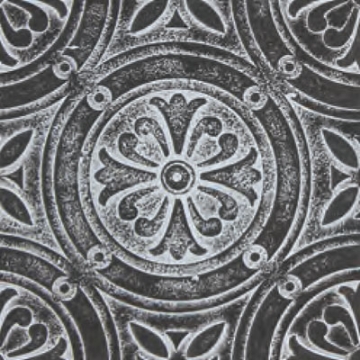 Picture of Daltile - Vintage Metals Rosette Deco Whitewash Iron