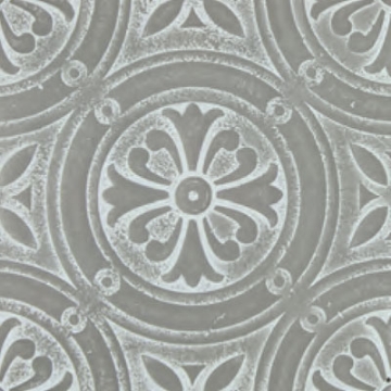 Picture of Daltile - Vintage Metals Rosette Deco Whitewash Titanium