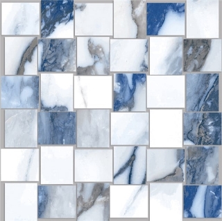 Picture of Happy Floors - Crash Basketweave Blue Polished