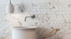 Picture of Happy Floors - Dorian Triangle Mosaic Gold Honed