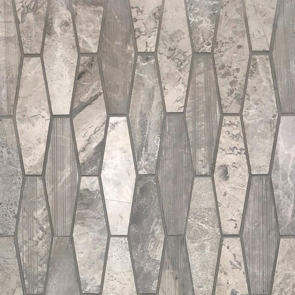 Picture of Tesoro - Contempo Diamond Hex Mosaic City Gray