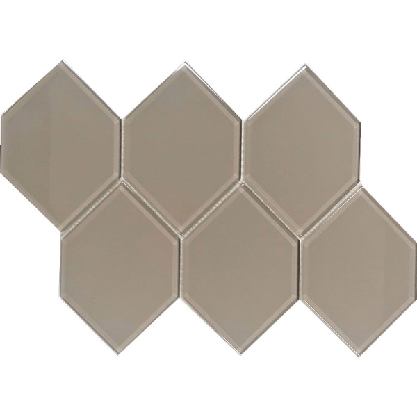 Picture of Tesoro - Earth Hexagon 4 x 6 Taupe