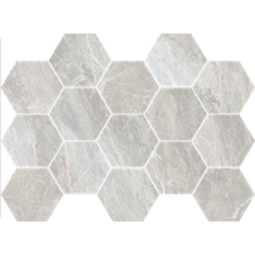 Picture of Happy Floors - Bernini Hexagon Mosaic Frost Polished