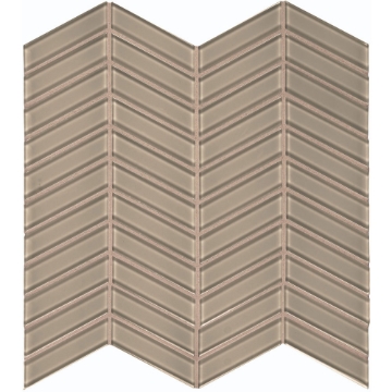 Picture of Tesoro - Element Glass Mosaic Chevron Smoke