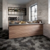 Picture of Tesoro - Fuoritono Hexagon Glossy Nero