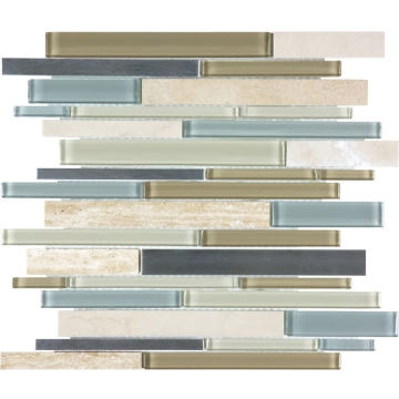 Picture of Tesoro - Stainless Mosaic Sea Coast