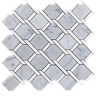 Picture of Happy Floors - Stone and Marble Rope Carrara Thassos