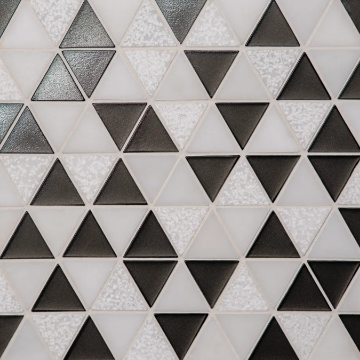 Picture of Bedrosians - Kaikos Triangle Mosaic Brown Oriental White