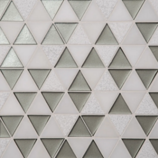 Picture of Bedrosians - Kaikos Triangle Mosaic Grey Oriental White