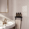 Picture of Bedrosians - Le Cafe Mosaic Cross & Star White Glossy