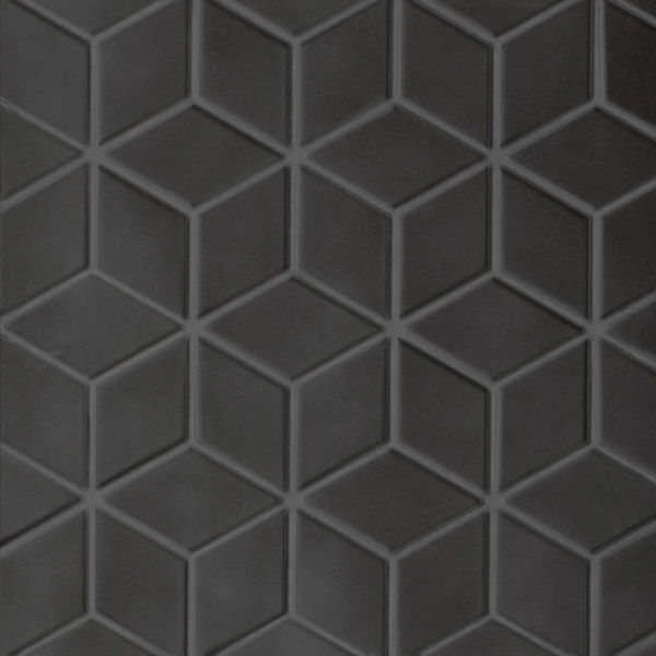 Picture of Bedrosians - Le Cafe Mosaic Diamond Black Matte