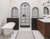 Picture of Bedrosians - Le Cafe Mosaic Diamond Black Matte