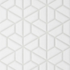 Picture of Bedrosians - Le Cafe Mosaic Half Hexagon White Matte