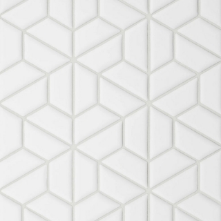 Picture of Bedrosians - Le Cafe Mosaic Half Hexagon White Matte