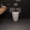 Picture of Bedrosians - Le Cafe Mosaic Half Hexagon Black Glossy