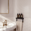 Picture of Bedrosians - Le Cafe Mosaic Hexagon 1 x 1 White Matte