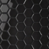 Picture of Bedrosians - Le Cafe Mosaic Hexagon 2 x 2 Black Glossy
