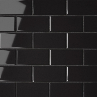 Picture of Bedrosians - Le Cafe Mosaic Off Set Black Glossy