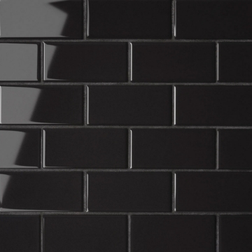 Picture of Bedrosians - Le Cafe Mosaic Off Set Black Glossy
