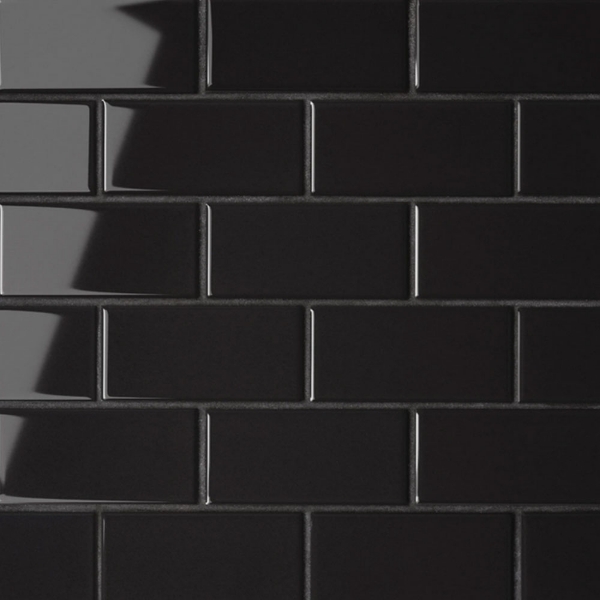 Picture of Bedrosians - Le Cafe Mosaic Off Set Black Glossy