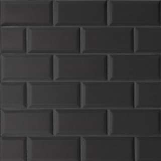 Picture of Bedrosians - Le Cafe Mosaic Off Set Bevel Black Matte