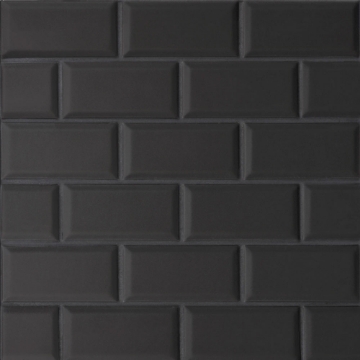 Picture of Bedrosians - Le Cafe Mosaic Off Set Bevel Black Matte