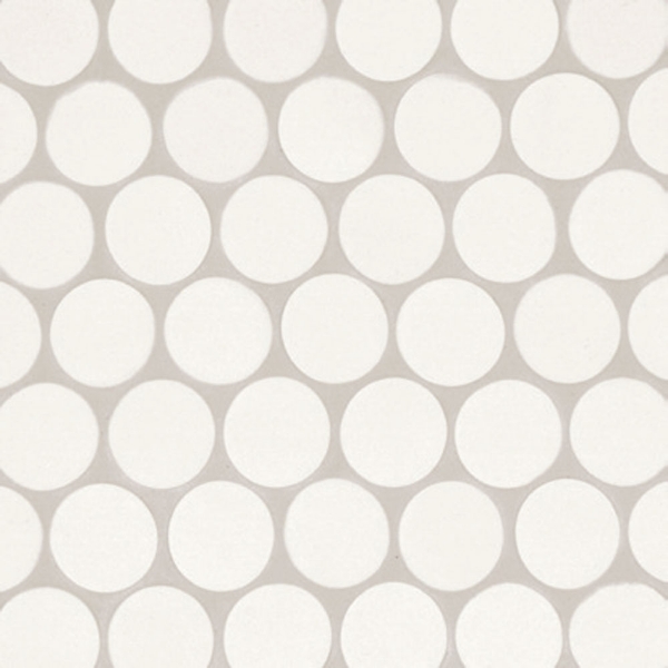 Picture of Bedrosians - Makoto Round Mosaic Shoji White