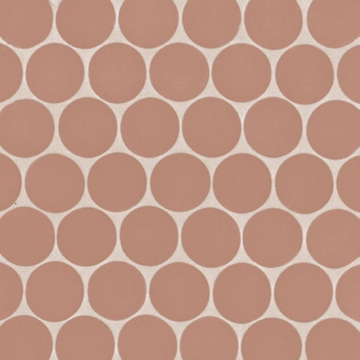 Picture of Bedrosians - Makoto Round Mosaic Umi Terracotta