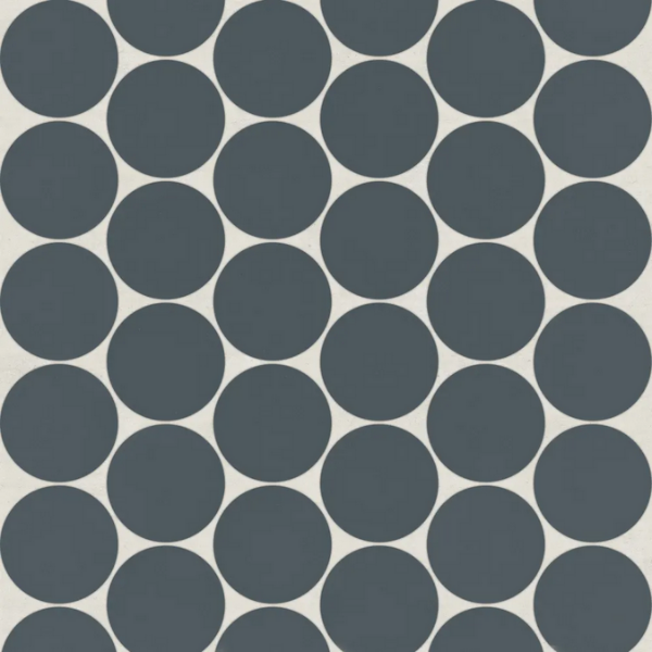 Picture of Bedrosians - Marin Penny Round 2" Mosaic Midnight Tide