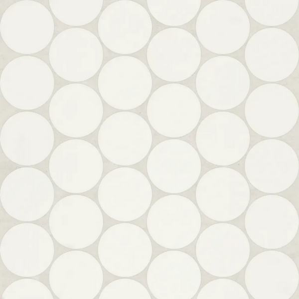 Picture of Bedrosians - Marin Penny Round 2" Mosaic Pearl White