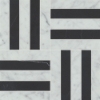 Picture of Bedrosians - Matisse 2 White Carrara/Nero Marquina