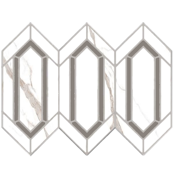 Picture of Tesoro - La Dolce Vita Mosaic Rombo Sophia Grigio
