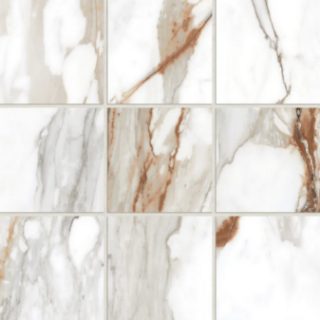 Picture of Bedrosians - Prati 4 X 4 Mosaic Calacatta Macchia Vecchia