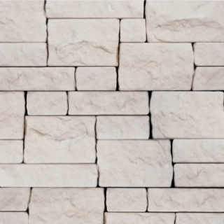 Picture of Bedrosians - Tumbled Ledger Limestone and Marble Light Beige Limestone