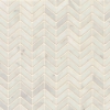 Picture of Bedrosians - Marble Stone Chevron Mosaic White Carrara Polished