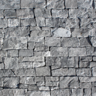 Picture of Bedrosians - Marble Stone Jumbo Ledger Fossil Grey