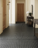 Picture of Bedrosians - Marble Stone Mosaic Jumbo Basketweave Sahara Noir with Beige Dot