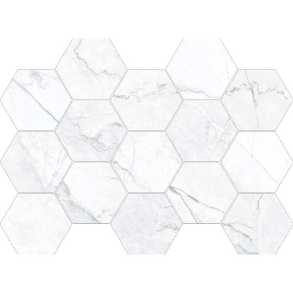 Picture of Happy Floors - Statik Hexagon Mosaic Charcoal Natural