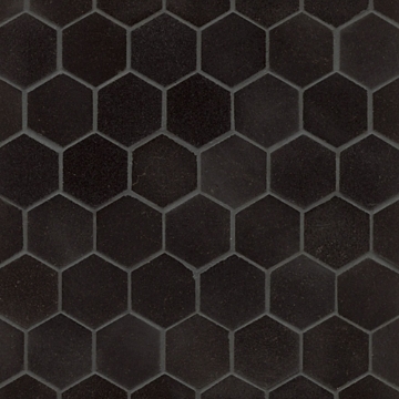 Picture of Bedrosians - Granite Hexagon Mosaic Absolute Black Polished