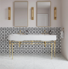 Picture of Bedrosians - Matisse 1 White Carrara/Nero Marquina