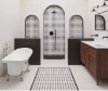 Picture of Bedrosians - Le Cafe Mosaic Octagon White Matte