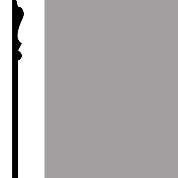 Picture of Burke - Edge Effects Elegance 6 Wall Base Gray